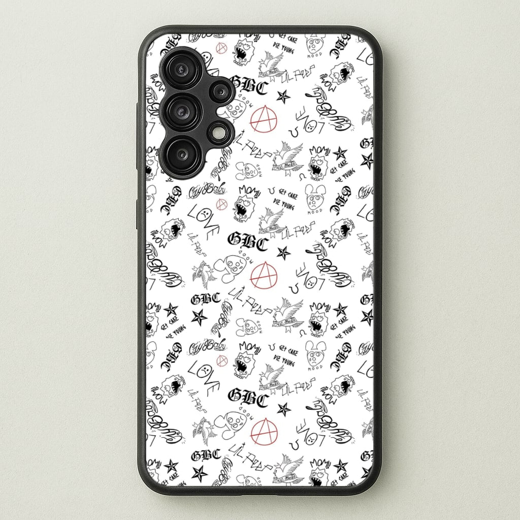 Tattoos - Peep - Lil Peep Phone Case for Galaxy A13