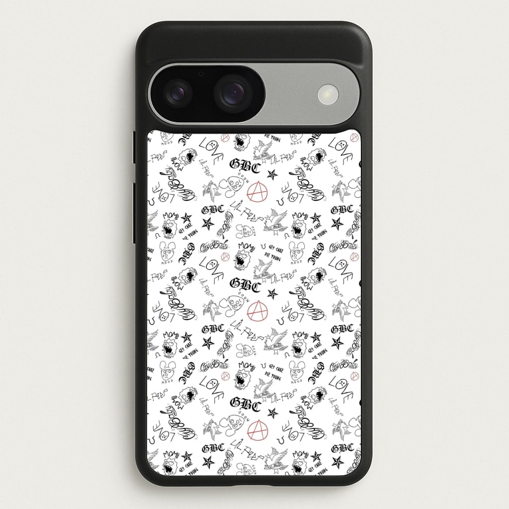 Tattoos - Peep - Lil Peep Phone Case for Google Pixel 9 / 9 Pro