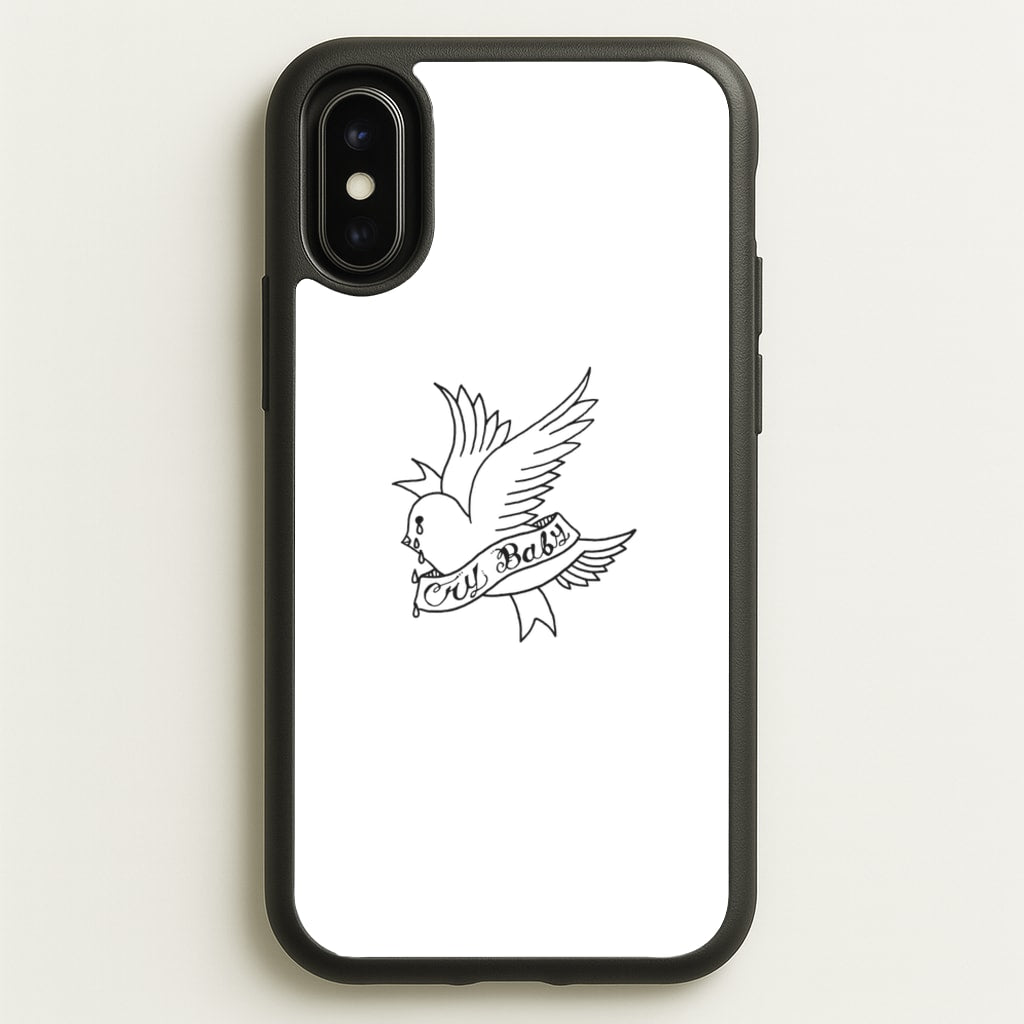 Cry Baby Bird - Peep - Lil Peep Phone Case for iPhone X / XS