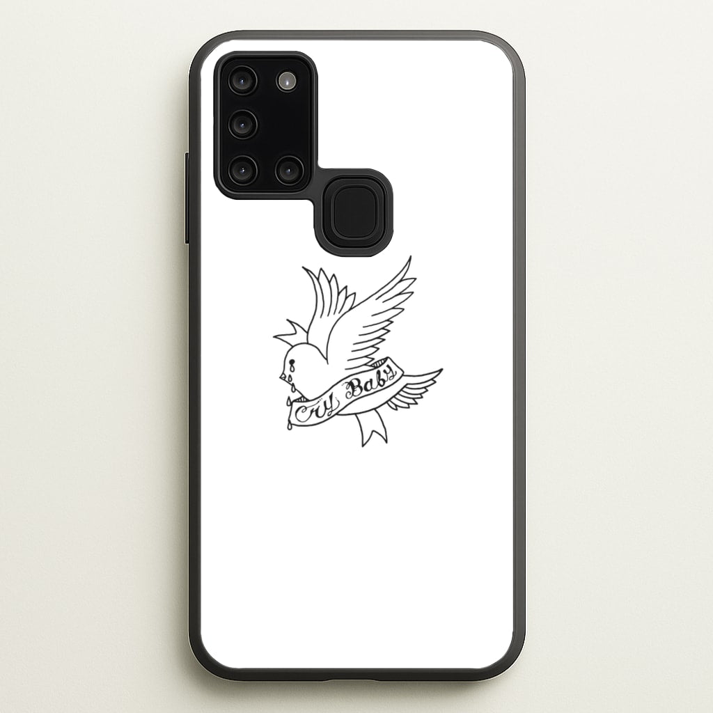 Cry Baby Bird - Peep - Lil Peep Phone Case for Galaxy A21s