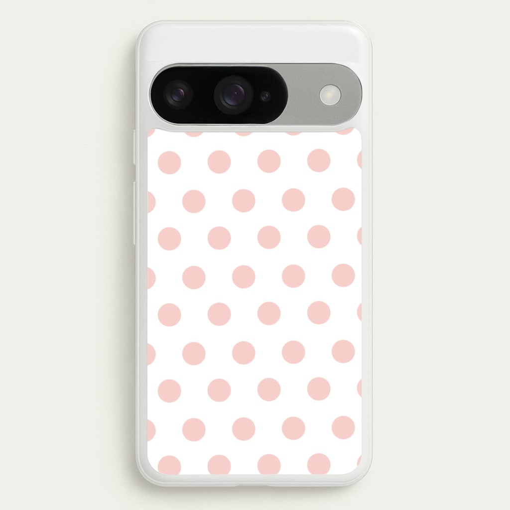 Pink Polka Dot Personalised Phone Case for Google Pixel 10 / 10 Pro