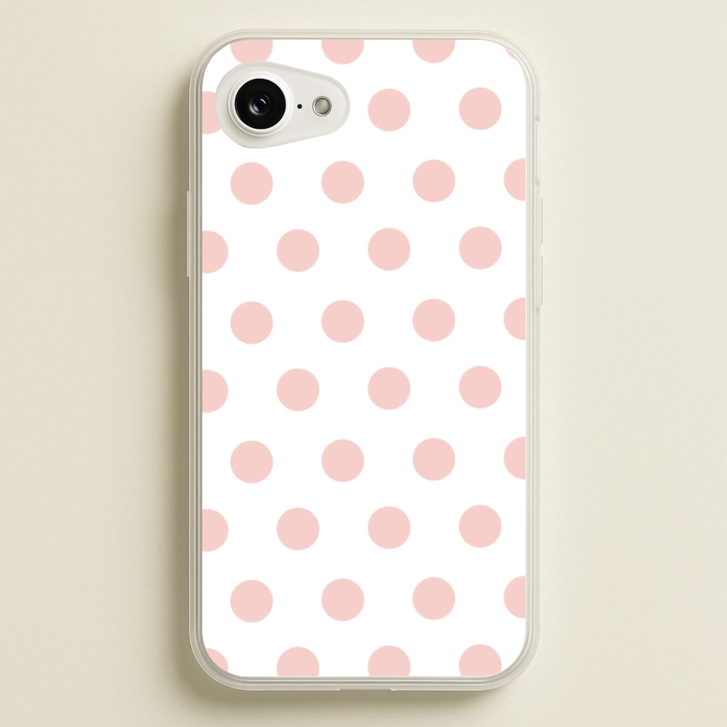 Pink Polka Dot Personalised - Personalised Phone Case for iPhone 16e