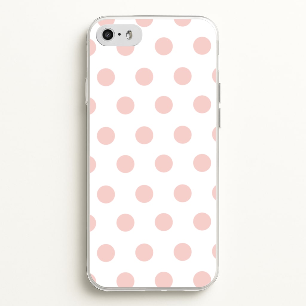 Pink Polka Dot Personalised - Personalised Phone Case for iPhone 5 / 5s / SE 2016