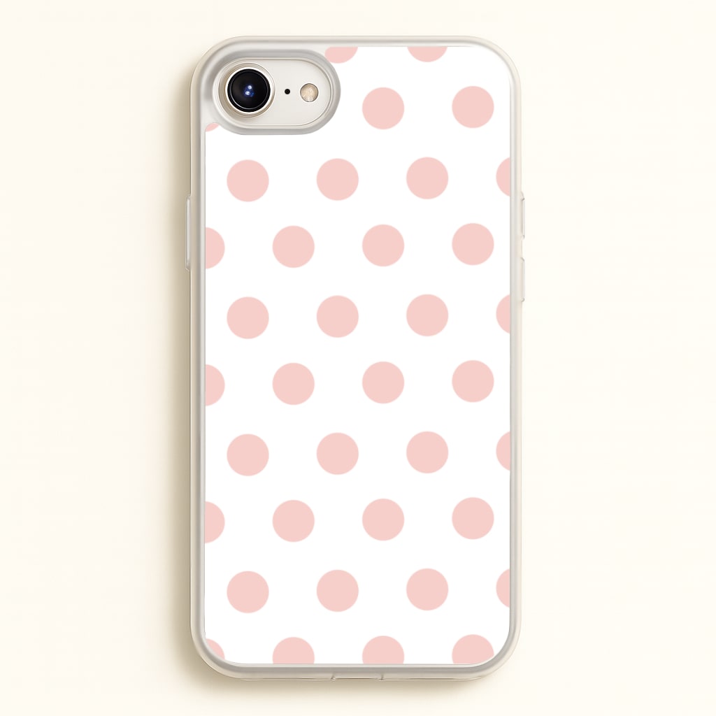 Pink Polka Dot Personalised - Personalised Phone Case for iPhone 6 Plus / 7 Plus / 8 Plus