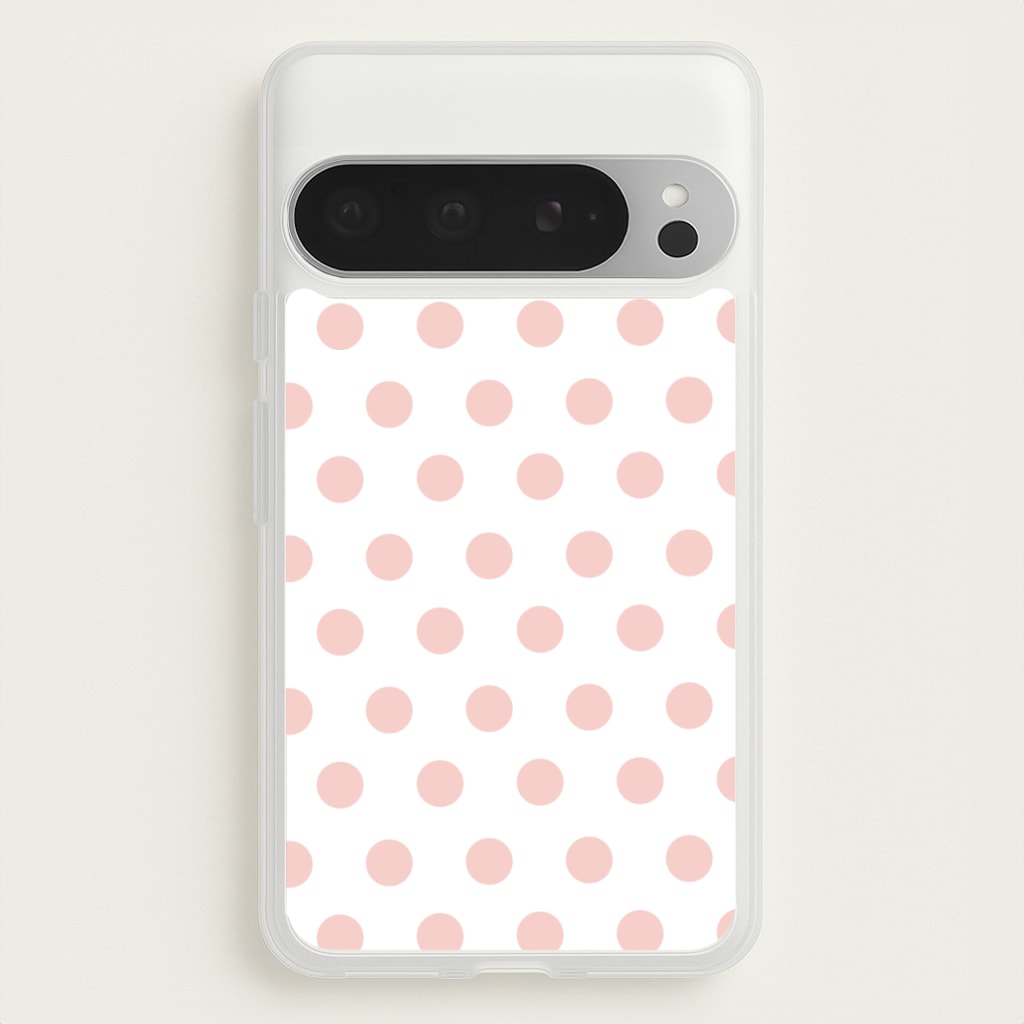 Pink Polka Dot Personalised - Personalised Phone Case for Google Pixel 9 Pro XL