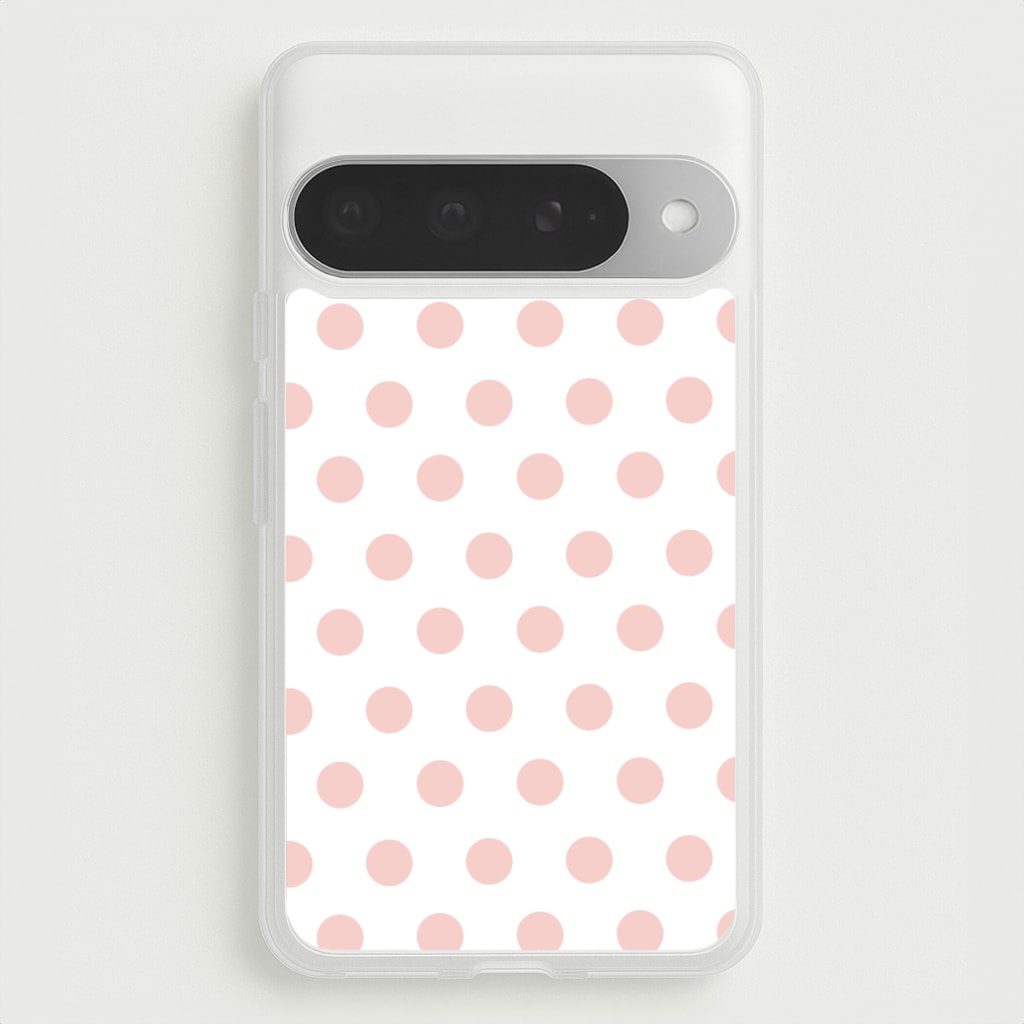 Pink Polka Dot Personalised Phone Case for Google Pixel 10 Pro XL
