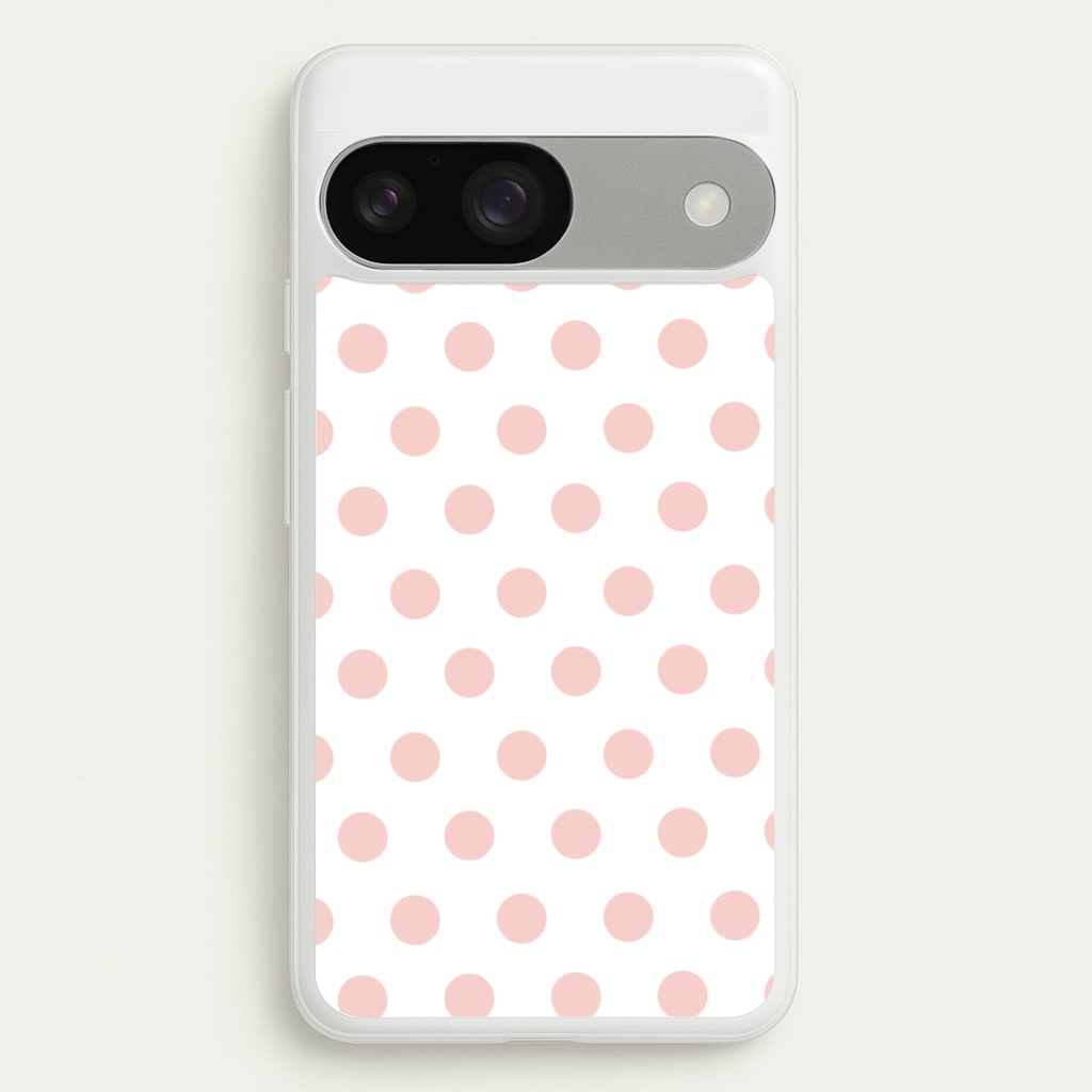 Pink Polka Dot Personalised - Personalised Phone Case for Google Pixel 9 / 9 Pro