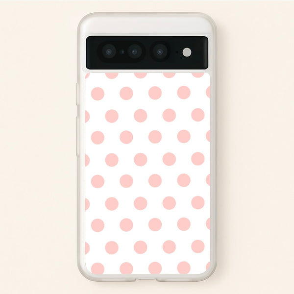 Pink Polka Dot Personalised - Personalised Phone Case for Google Pixel 7 Pro