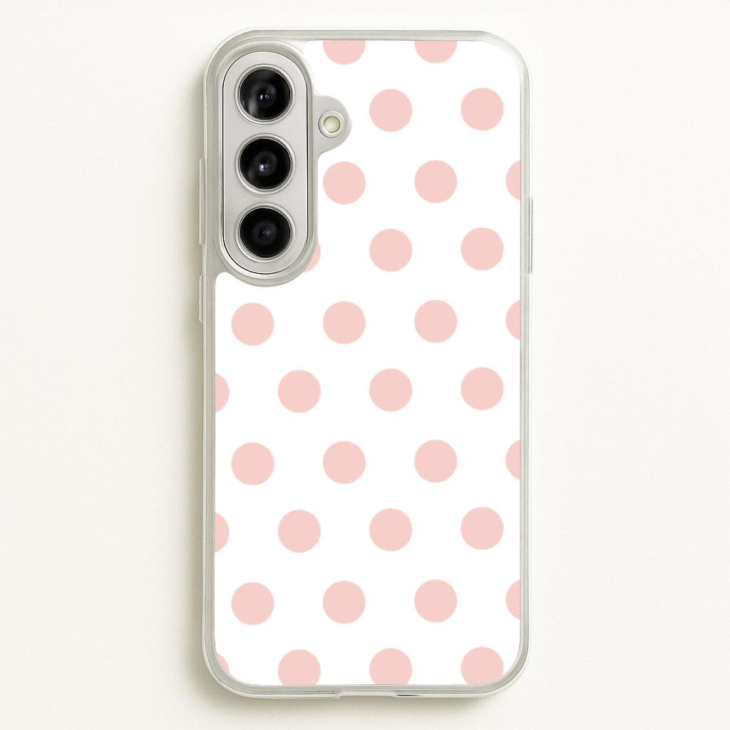 Pink Polka Dot Personalised - Personalised Phone Case for Galaxy A56