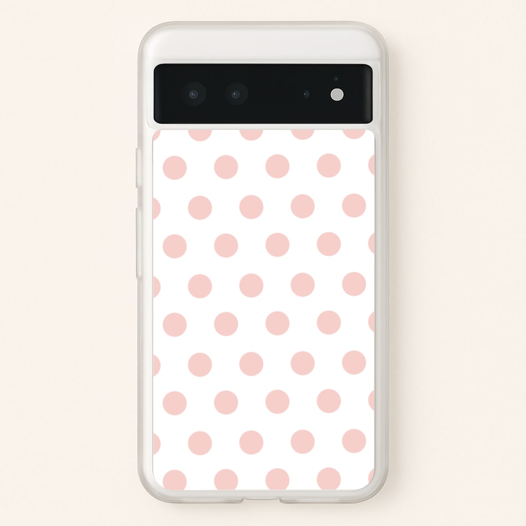 Pink Polka Dot Personalised - Personalised Phone Case for Google Pixel 6