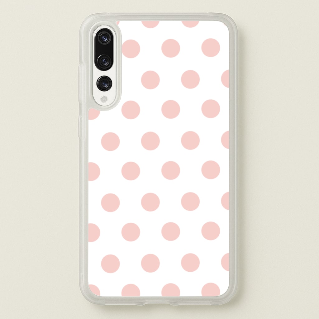 Pink Polka Dot Personalised - Personalised Phone Case for Huawei P20 Pro