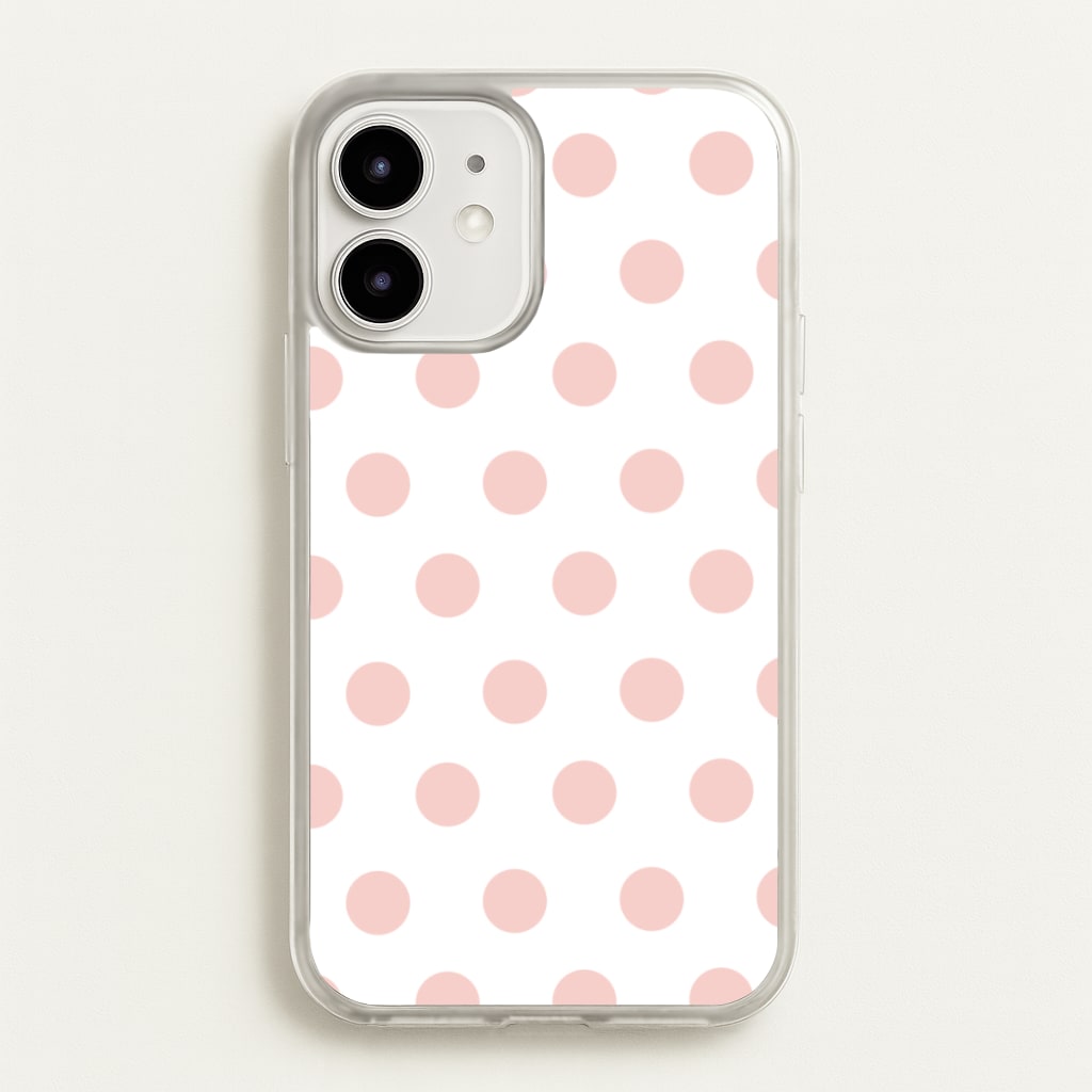 Pink Polka Dot Personalised - Personalised Phone Case for iPhone 12 Mini