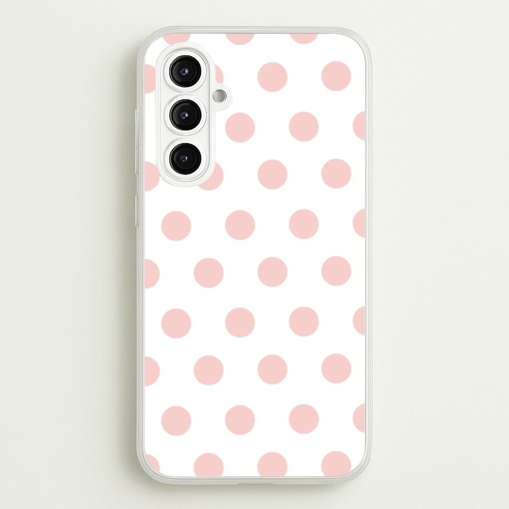 Pink Polka Dot Personalised - Personalised Phone Case for Galaxy A16
