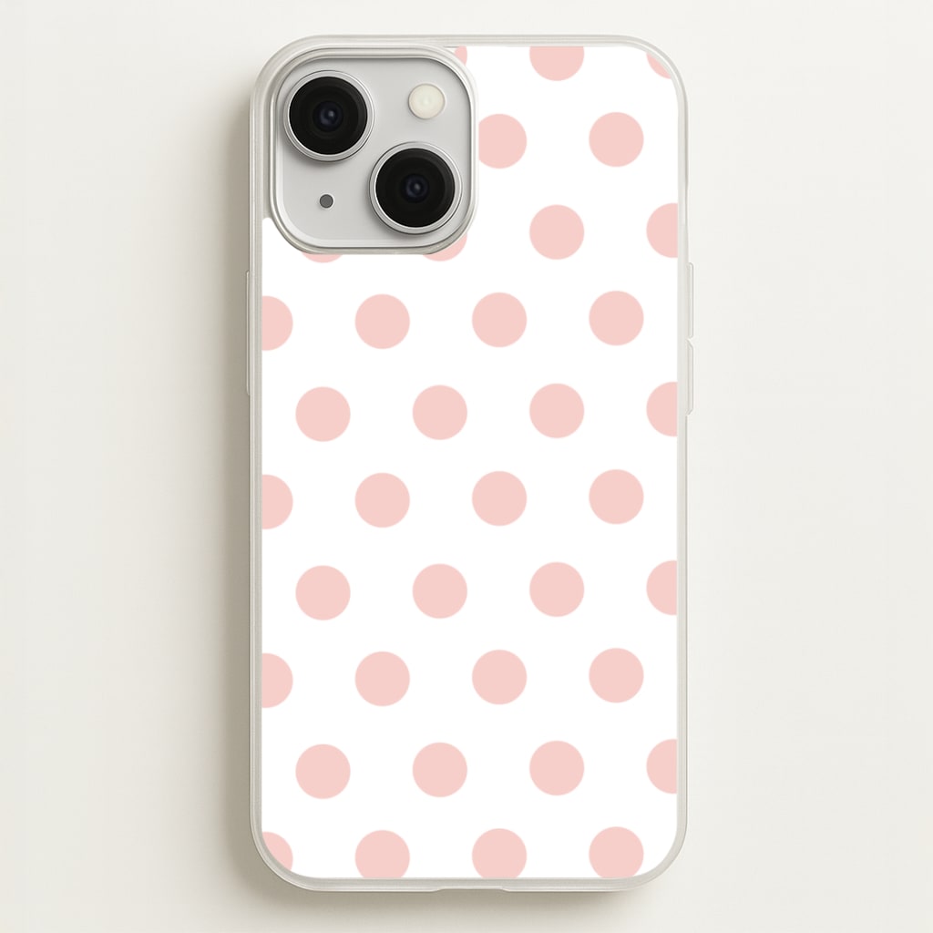 Pink Polka Dot Personalised - Personalised Phone Case for iPhone 13 Mini
