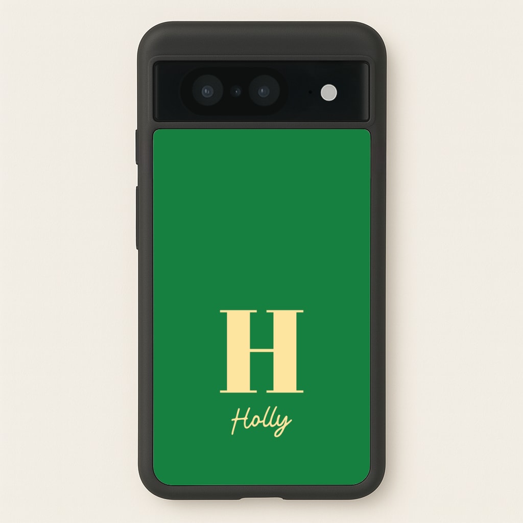 Dark Green Personalised Name - Personalised Phone Case for Google Pixel 8