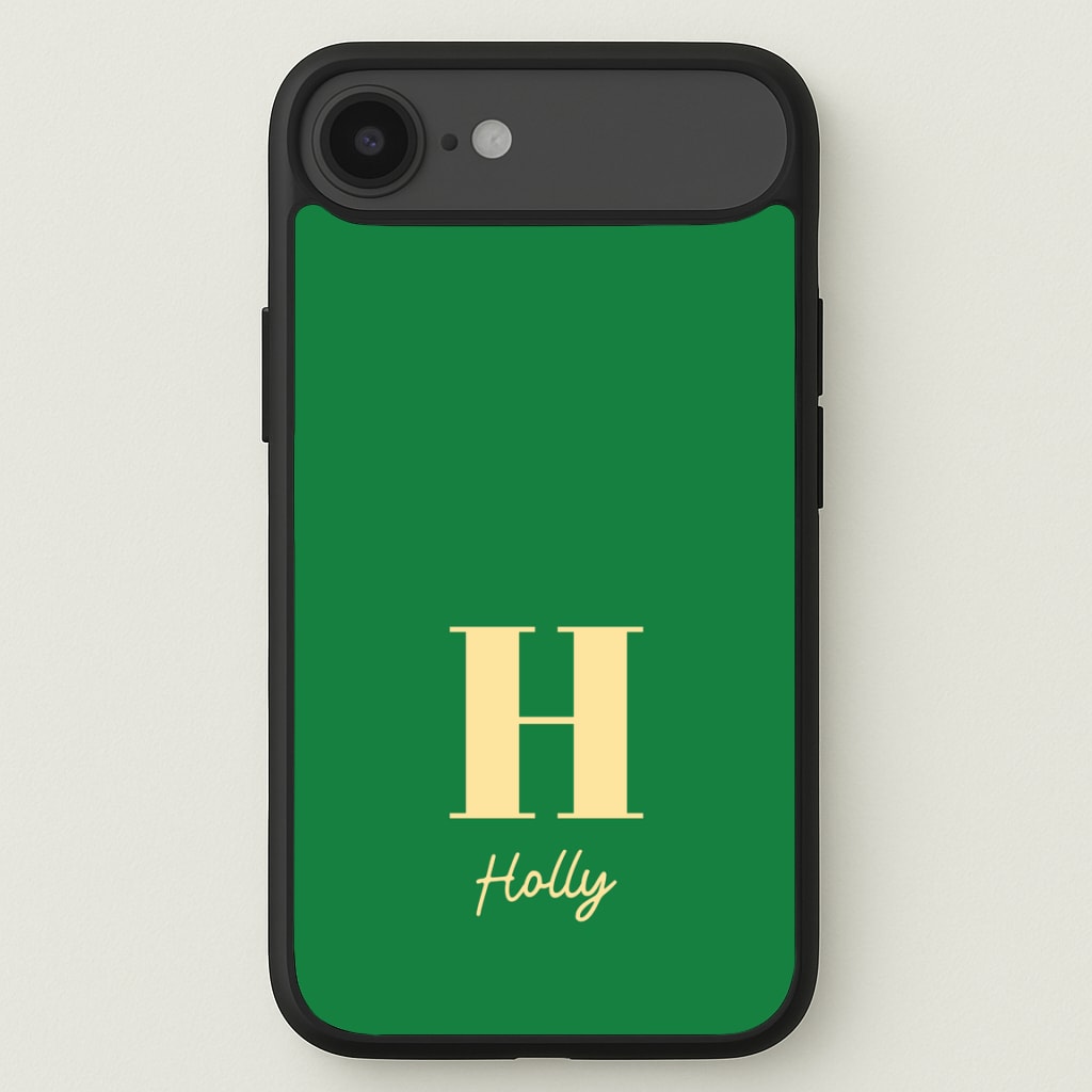 Dark Green Personalised Name Phone Case for iPhone 17 Air