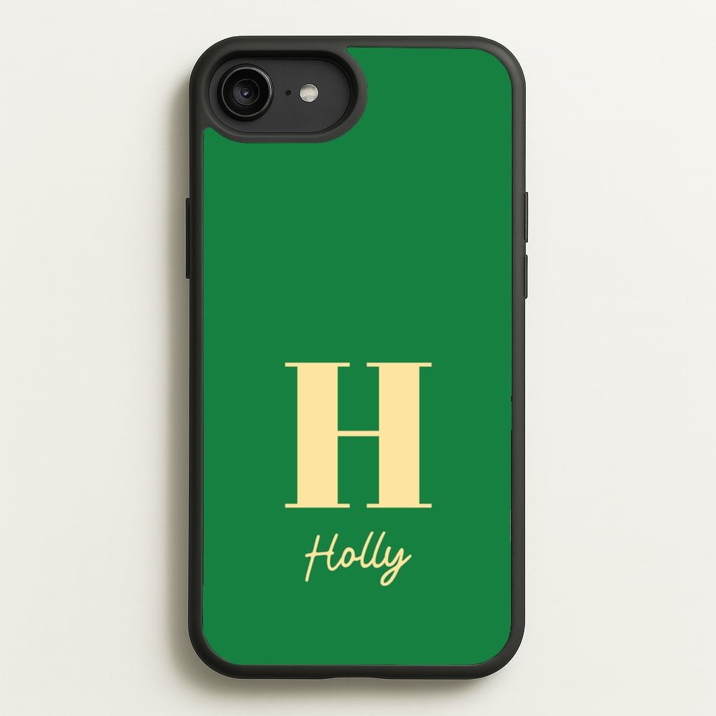 Dark Green Personalised Name - Personalised Phone Case for iPhone 6 Plus / 7 Plus / 8 Plus