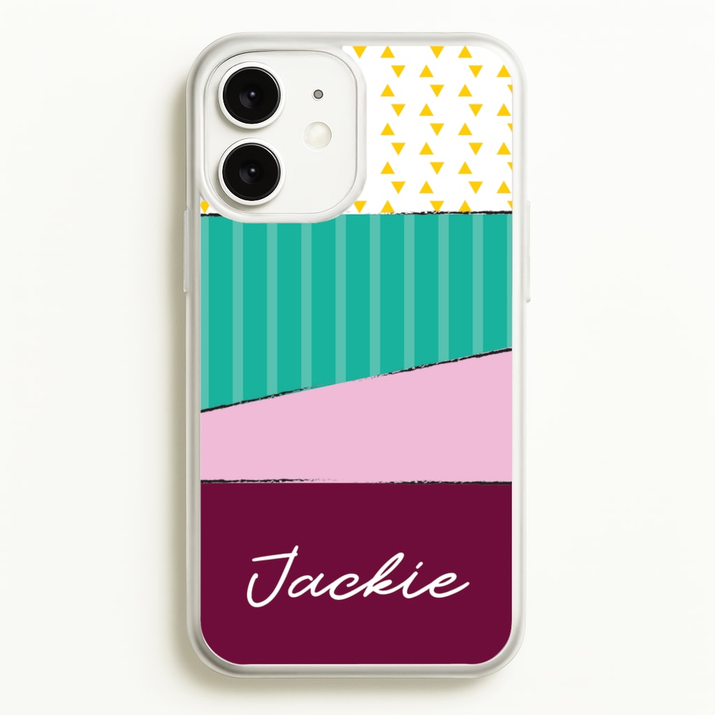 Geometric Patterns Personalised Name - Personalised Phone Case for iPhone 11