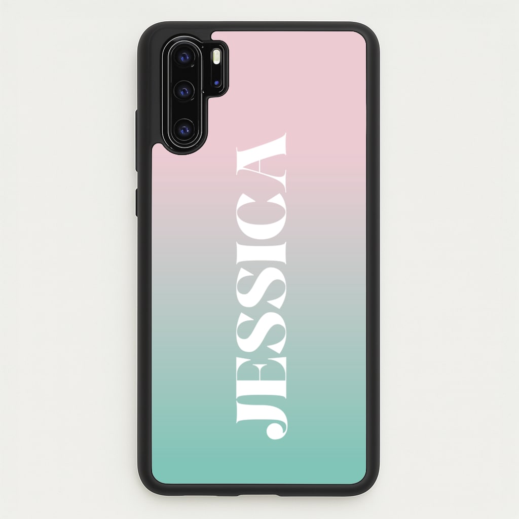 Gradient Personalised Name - Personalised Phone Case for Huawei P30 Pro