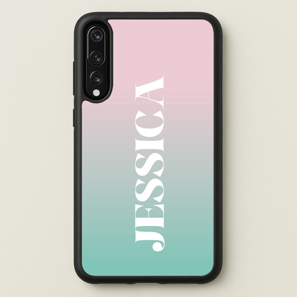 Gradient Personalised Name - Personalised Phone Case for Huawei P20 Pro