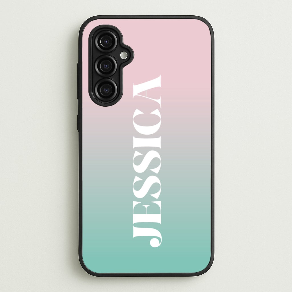 Gradient Personalised Name - Personalised Phone Case for Galaxy A14