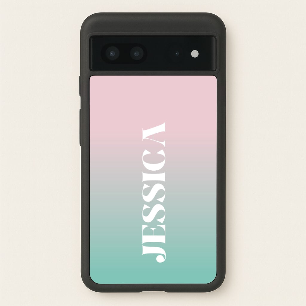 Gradient Personalised Name - Personalised Phone Case for Google Pixel 7