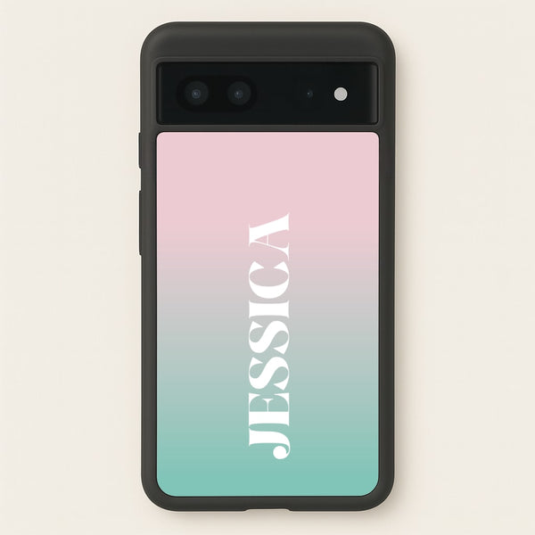 Gradient Personalised Name - Personalised Phone Case for Google Pixel 7