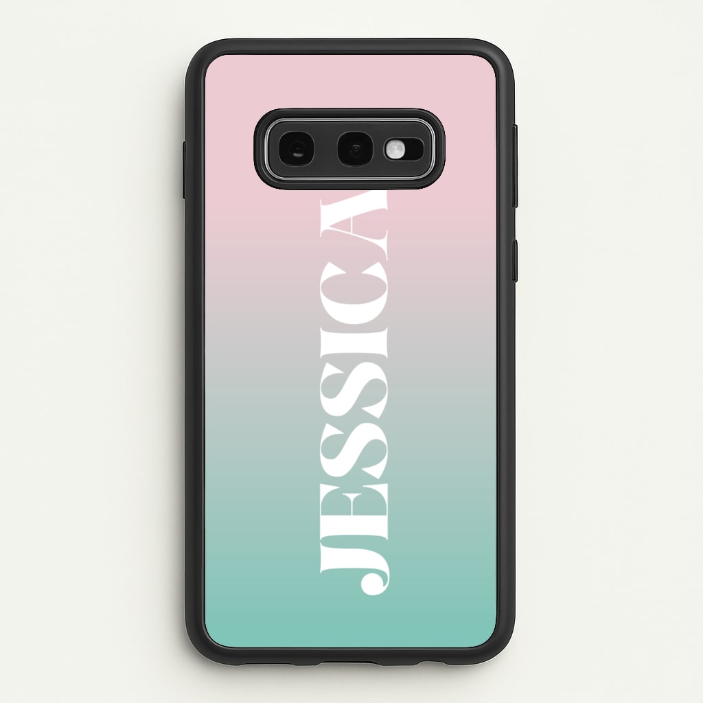 Gradient Personalised Name - Personalised Phone Case for Galaxy S10e