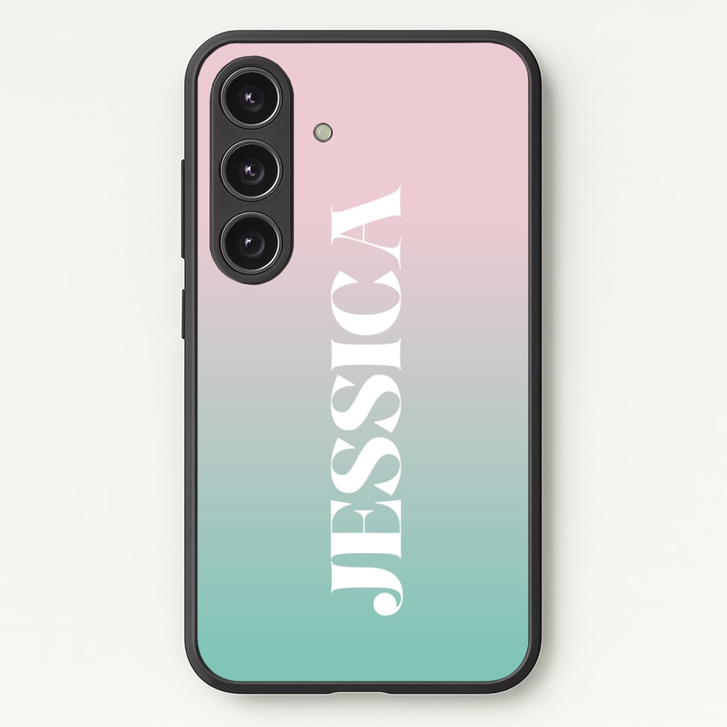 Gradient Personalised Name - Personalised Phone Case for Galaxy S25 Plus