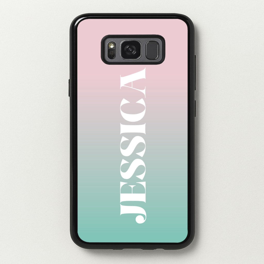 Gradient Personalised Name - Personalised Phone Case for Galaxy S8 Plus