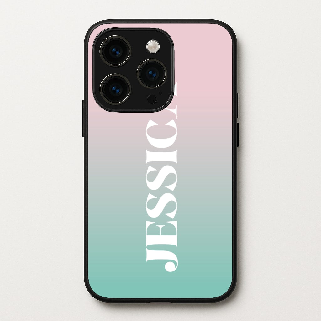 Gradient Personalised Name - Personalised Phone Case for iPhone 15 Pro Max