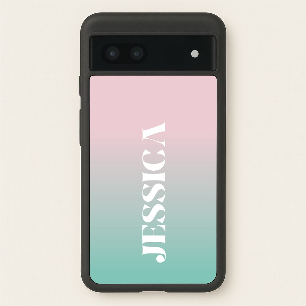 Gradient Personalised Name - Personalised Phone Case for Google Pixel 7a
