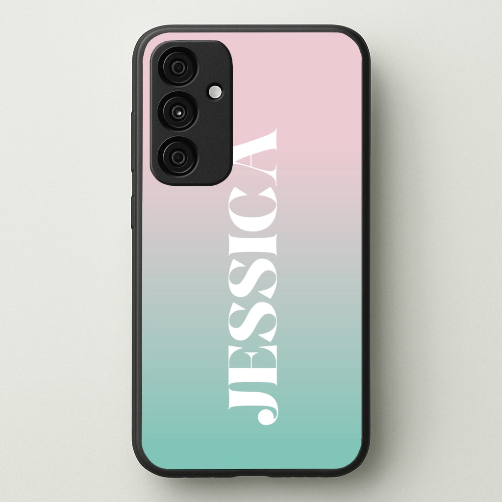Gradient Personalised Name - Personalised Phone Case for Galaxy A35