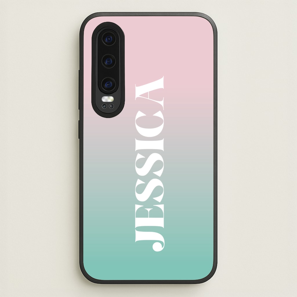 Gradient Personalised Name - Personalised Phone Case for Huawei P30