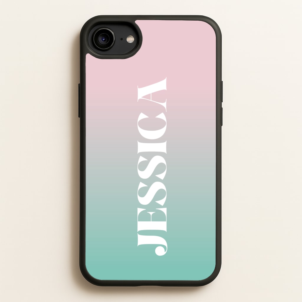 Gradient Personalised Name - Personalised Phone Case for iPhone 6 / 7 / 8 / SE