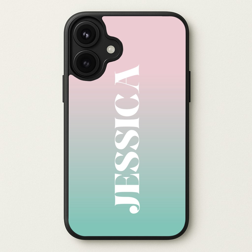 Gradient Personalised Name Phone Case for iPhone 17