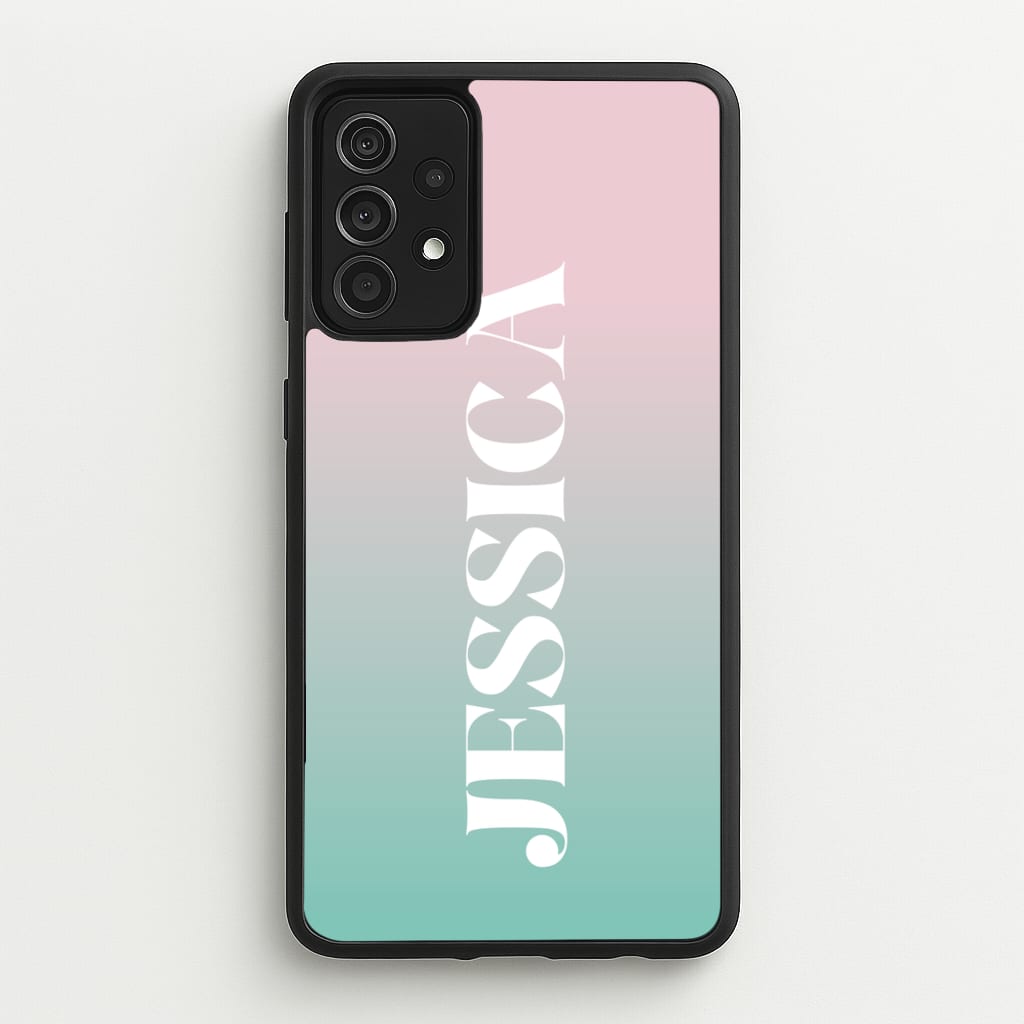Gradient Personalised Name - Personalised Phone Case for Galaxy A52 / A52s
