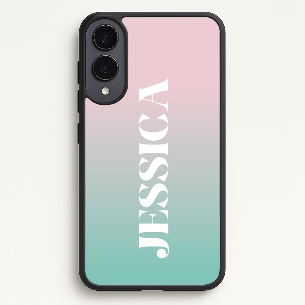 Gradient Personalised Name - Personalised Phone Case for Galaxy S25 Edge