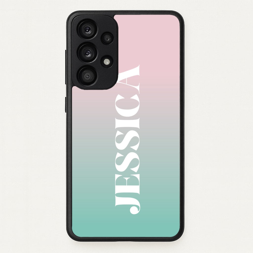 Gradient Personalised Name - Personalised Phone Case for Galaxy A53