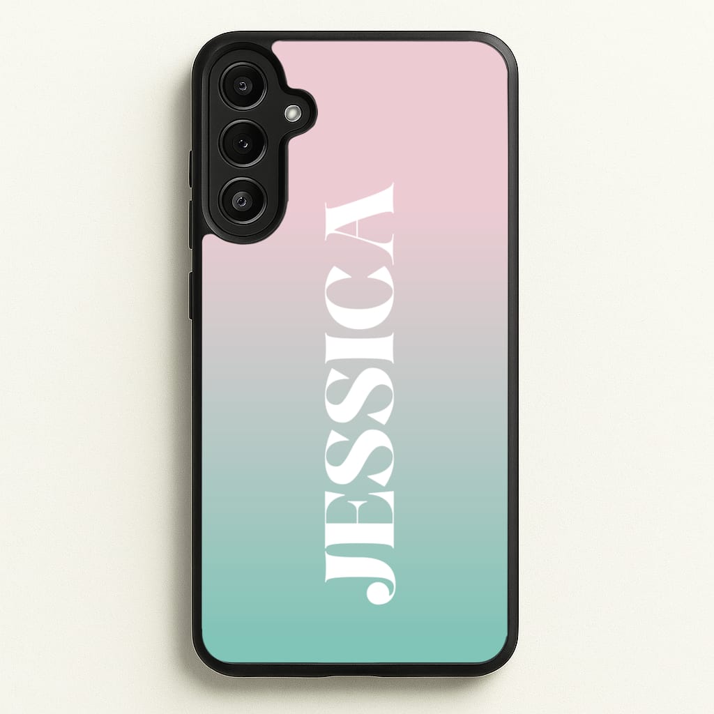 Gradient Personalised Name - Personalised Phone Case for Galaxy A34