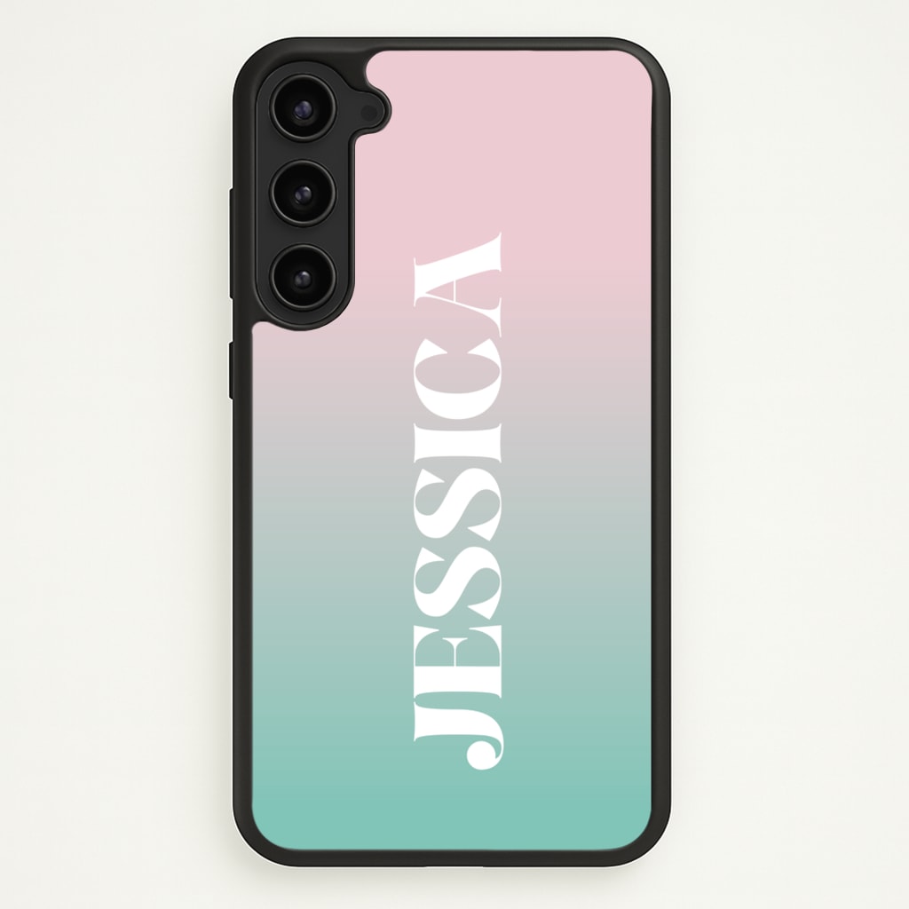 Gradient Personalised Name - Personalised Phone Case for Galaxy S23 Plus