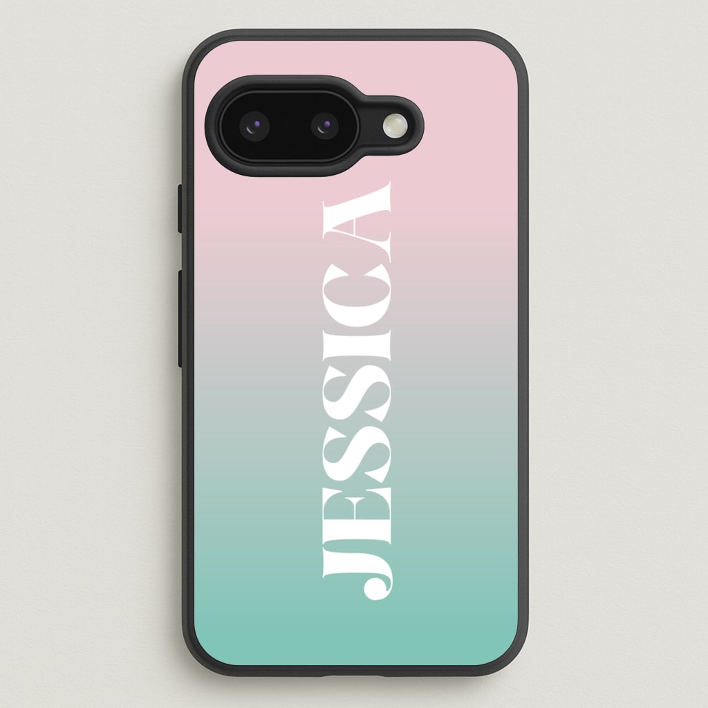 Gradient Personalised Name - Personalised Phone Case for Google Pixel 9a