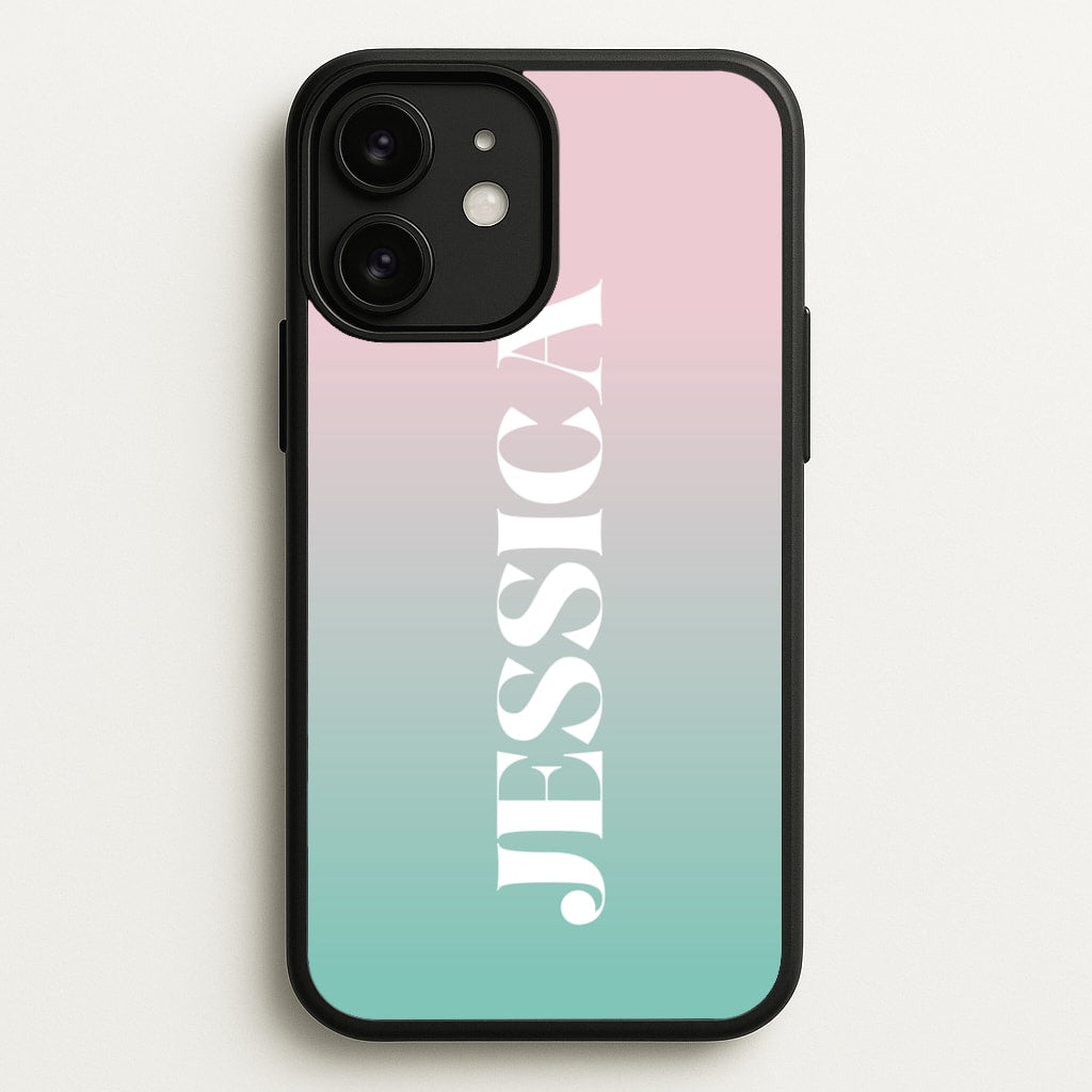 Gradient Personalised Name - Personalised Phone Case for iPhone 11