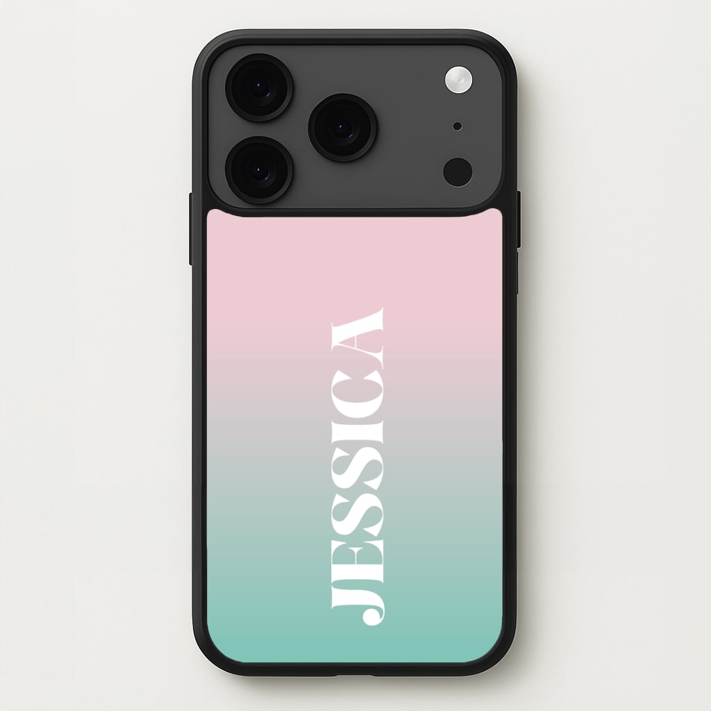 Gradient Personalised Name Phone Case for iPhone 17 Pro