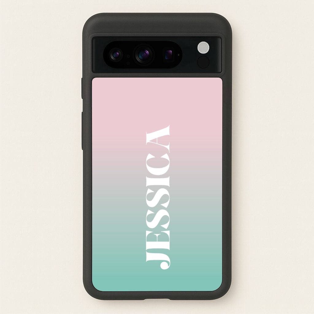 Gradient Personalised Name - Personalised Phone Case for Google Pixel 8 Pro