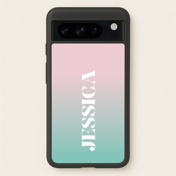 Gradient Personalised Name - Personalised Phone Case for Google Pixel 8 Pro
