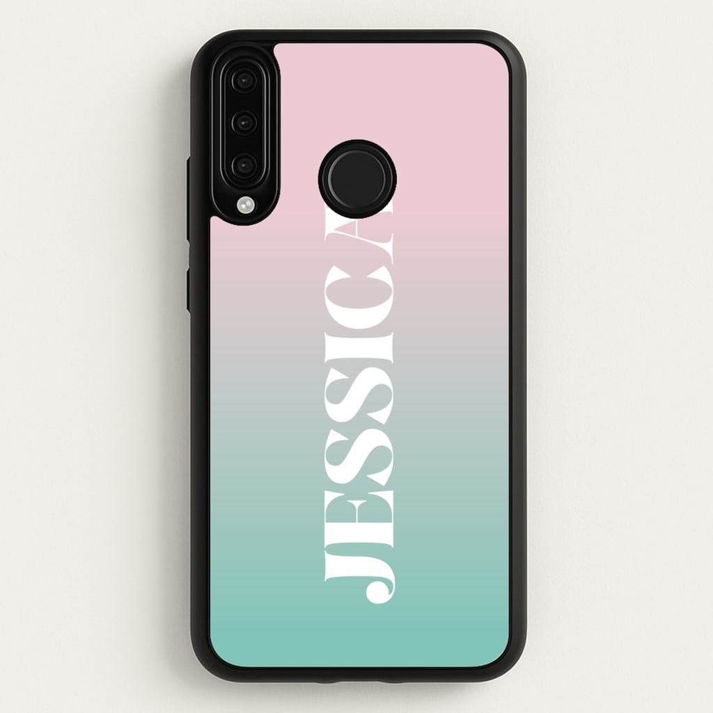 Gradient Personalised Name - Personalised Phone Case for Huawei P30 Lite