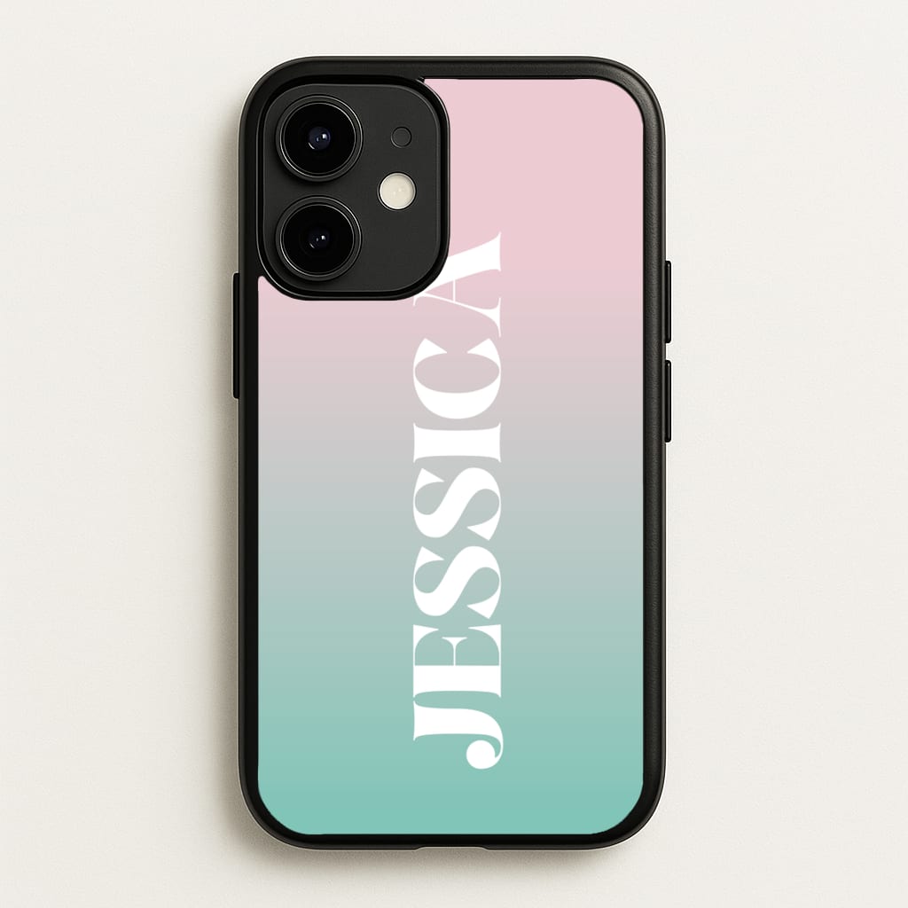 Gradient Personalised Name - Personalised Phone Case for iPhone 12 Mini