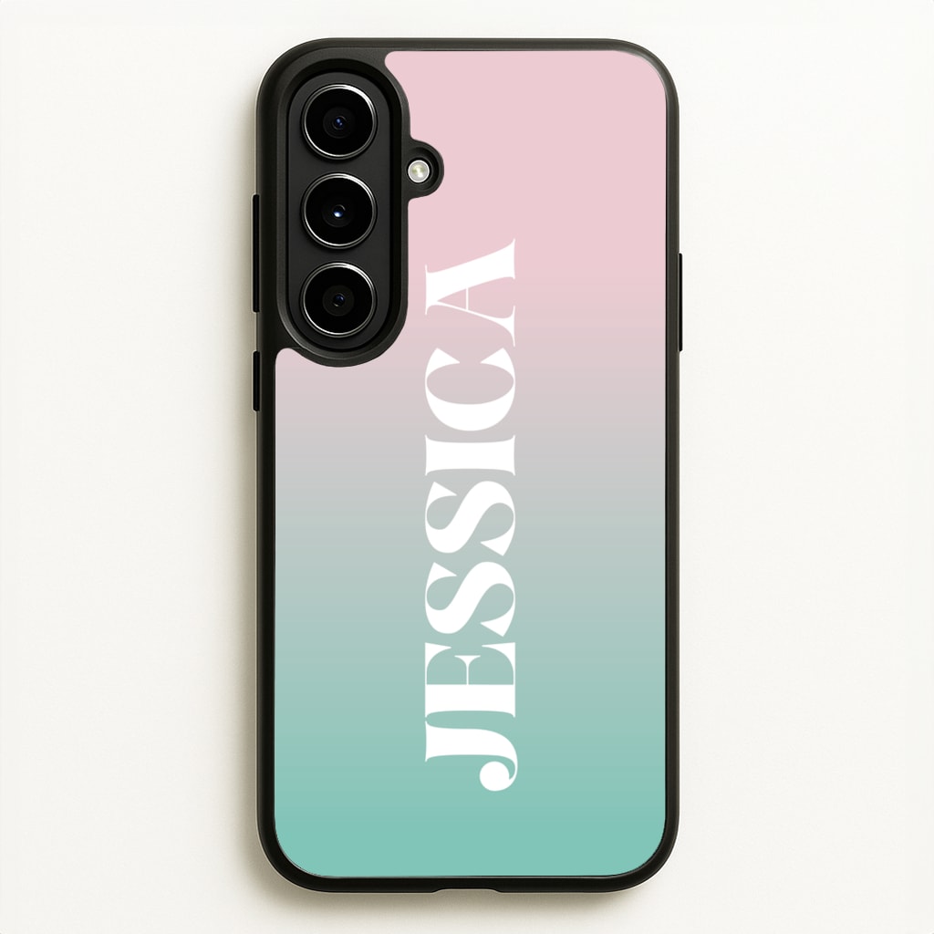 Gradient Personalised Name - Personalised Phone Case for Galaxy A56