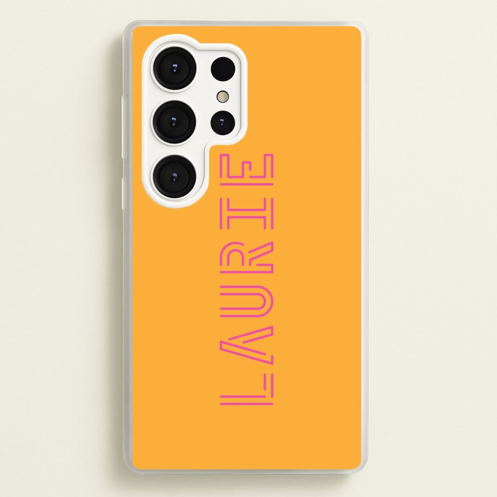 Neon Sign Personalised Name - Personalised Phone Case for Galaxy S25 Ultra